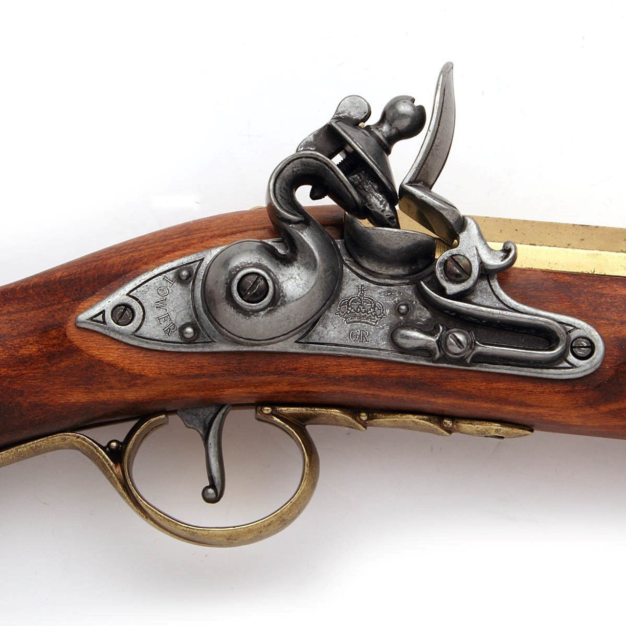 Replica Non-Firing Pirate Blunderbuss Boarding Gun with Brass Trim