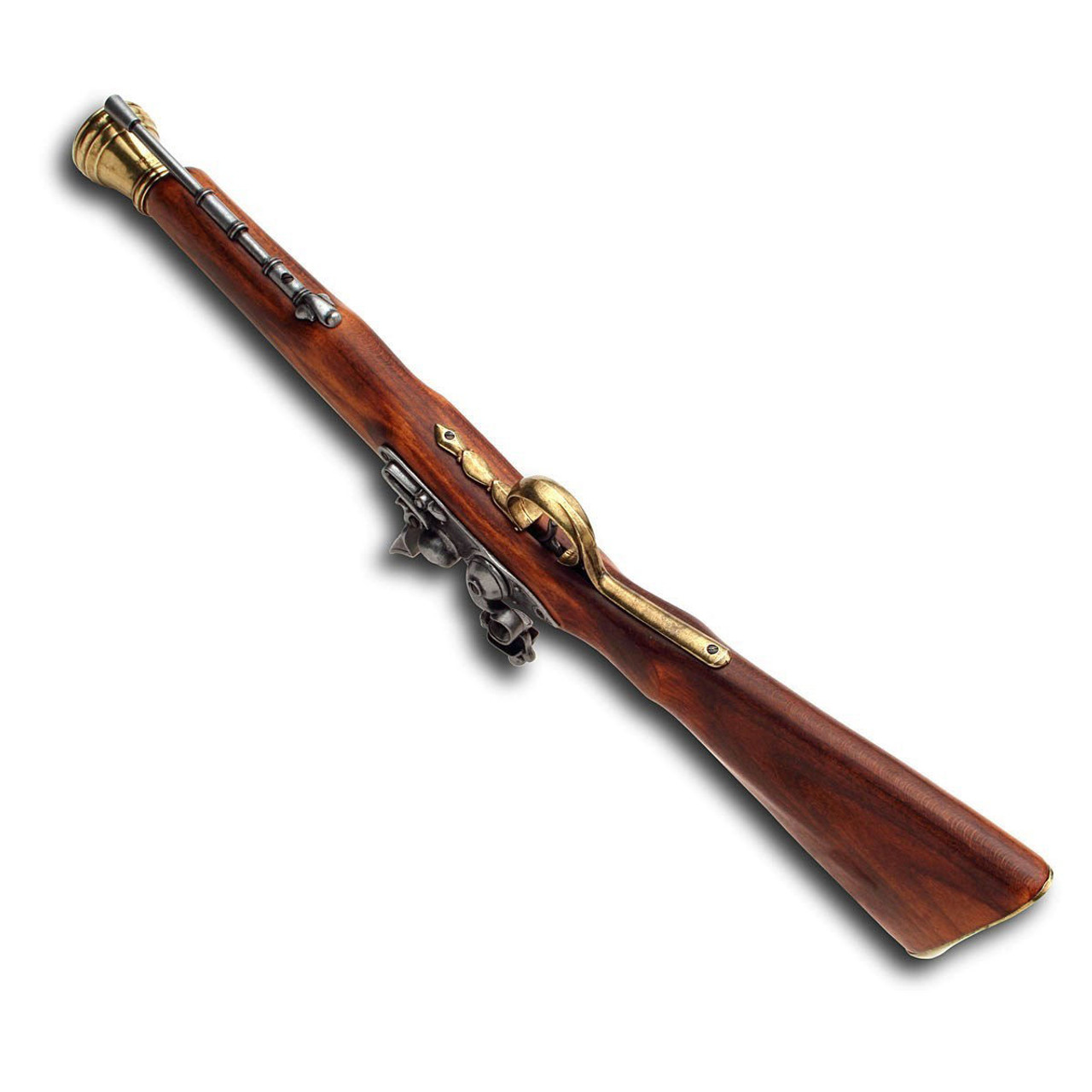Replica Non-Firing Pirate Blunderbuss Boarding Gun with Brass Trim
