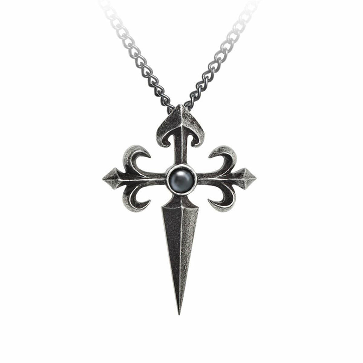 アクセサリー AlchemyGothic P548 St. Caillin's Cross Cross of St. James/Santiago Cross Pewter Pendant