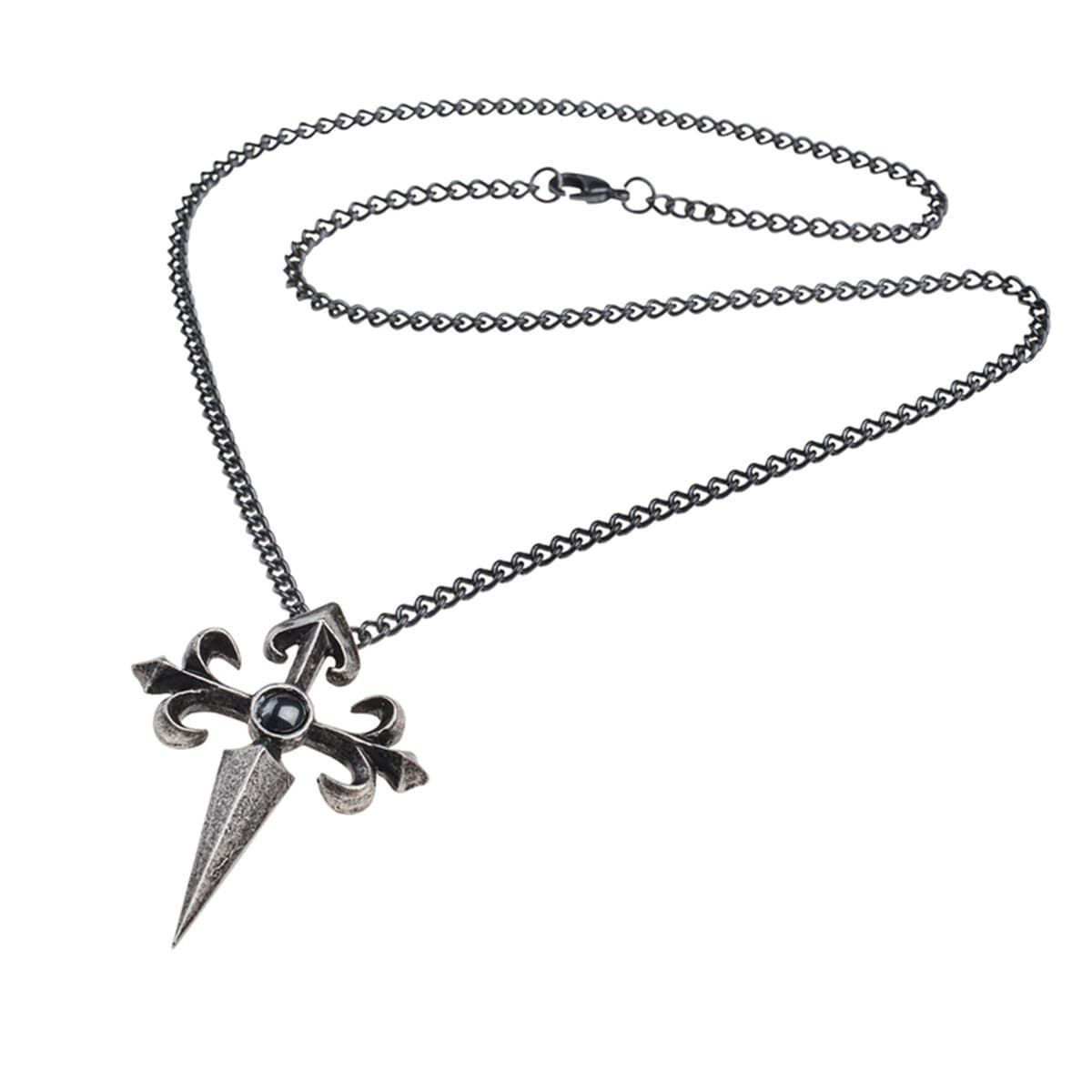 アクセサリー AlchemyGothic P548 St. Caillin's Cross Cross of St. James/Santiago Cross Pewter Pendant
