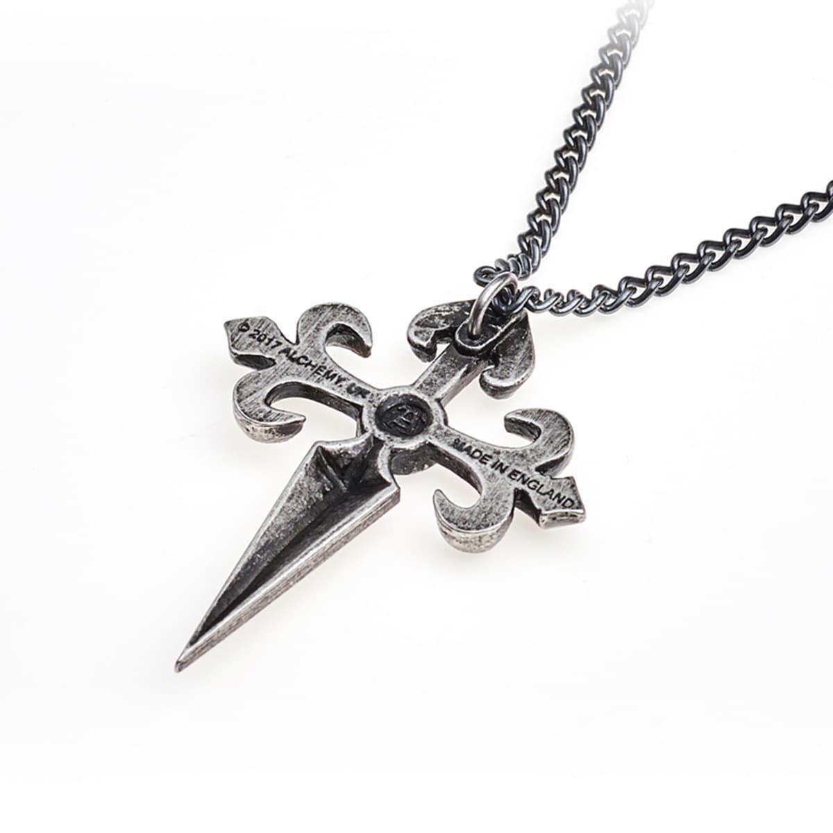 Cross of St. James/Santiago Cross Pewter Pendant