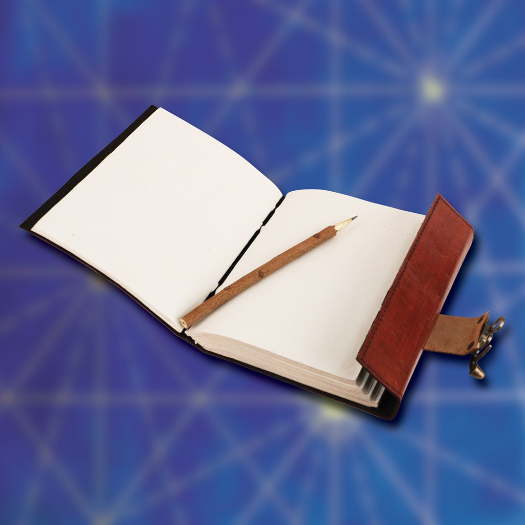 Riveted Leather Journal with Pencil