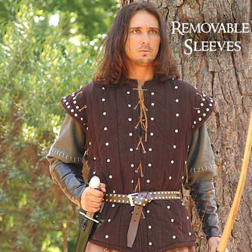 個人装備 brown.ramu.2005.1129 Robin of Locksley Brown 2 Piece Medieval Gambeson
