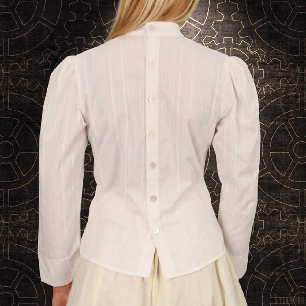button down peplum blouse