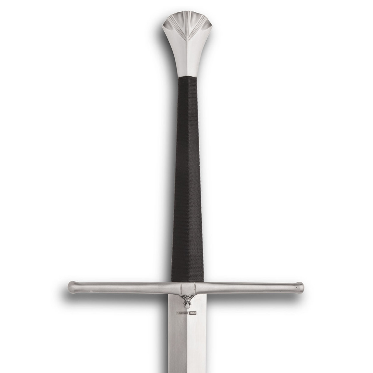 Royal Armouries European 15th Century Two-Handed Sword by Windlass Steelcrafts with fish-tail pommel, straight guard