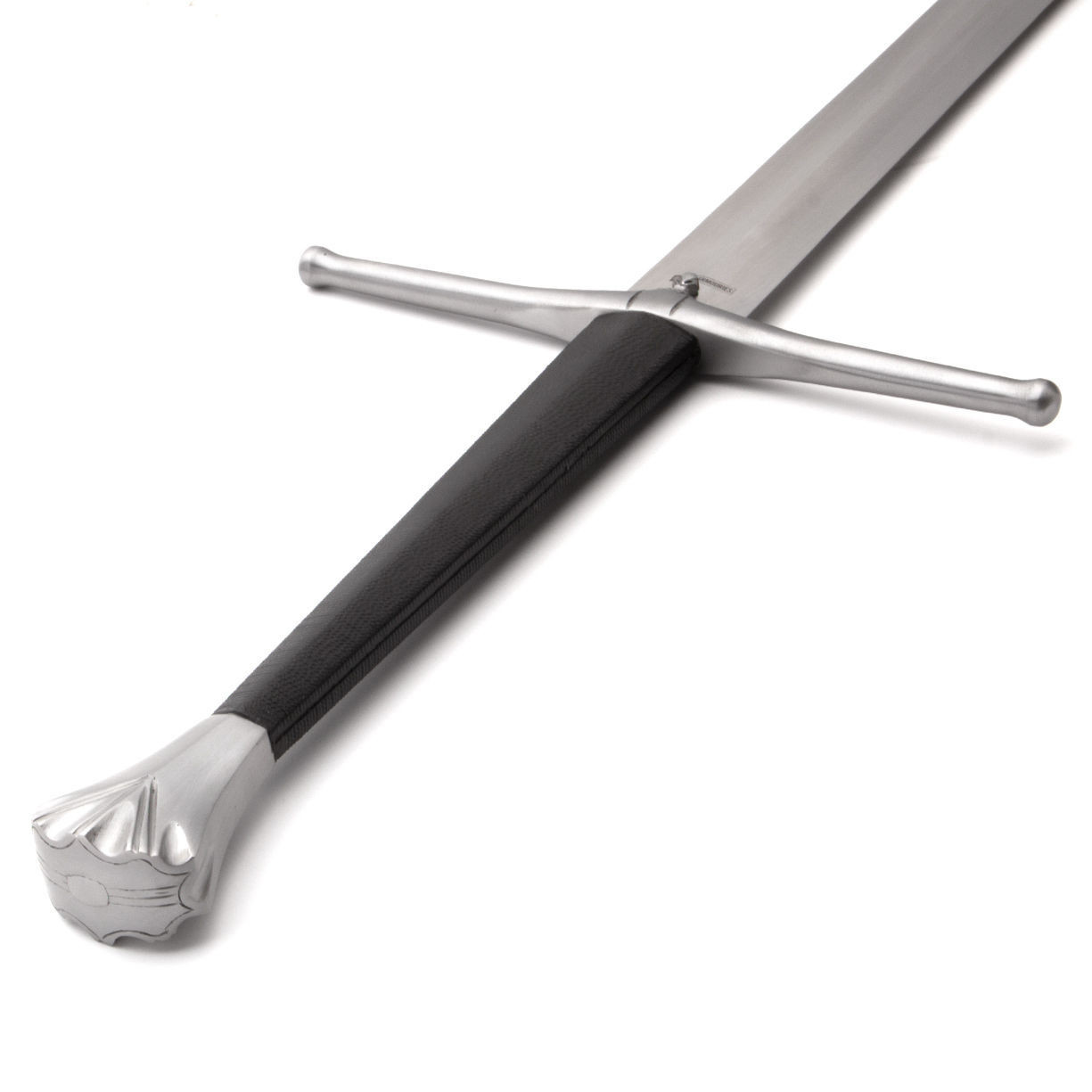 Royal Armouries European 15th Century Two-Handed Sword by Windlass Steelcrafts with fish-tail pommel, straight guard