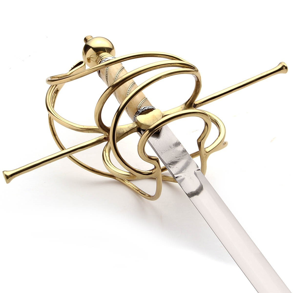 17th Century Bone Handled High Carbon Steel Blade Rapier