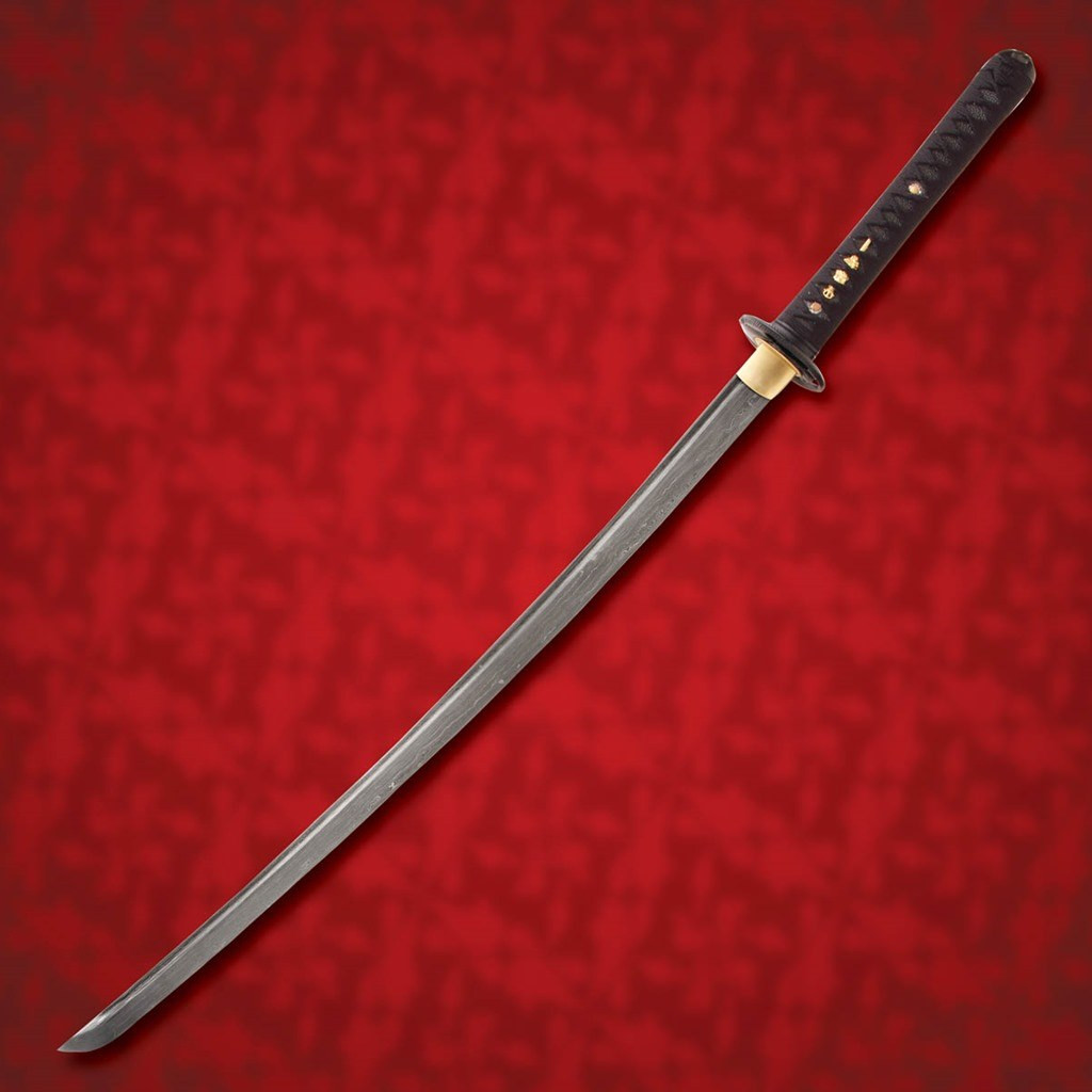 The Black Crane Damascus Katana - Museum Replicas Ltd.