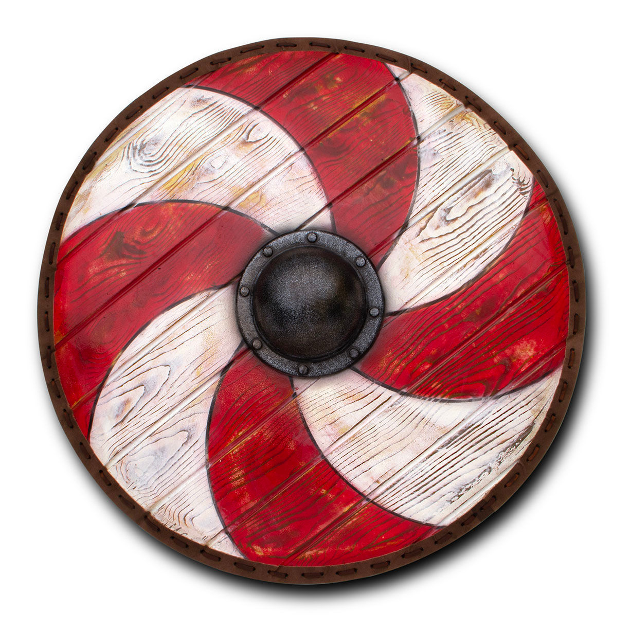 Epic Armoury Red & White Thegn Latex Viking Shield