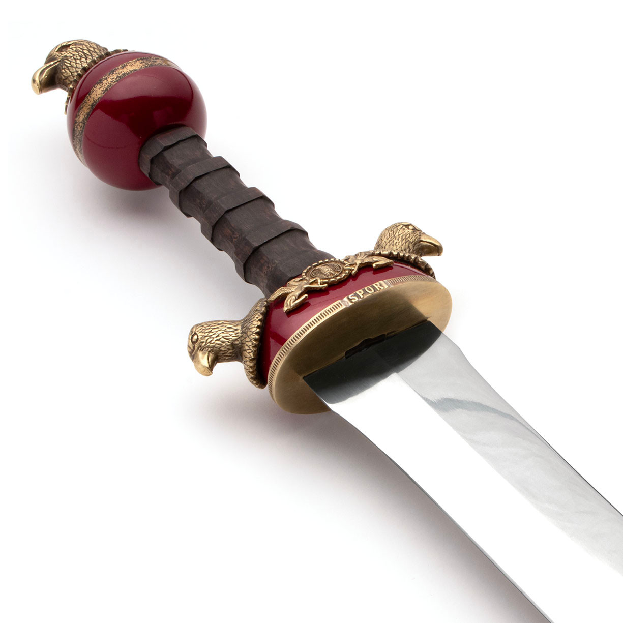 Roman Eagle Gladius hilt with brass eagle fittings
