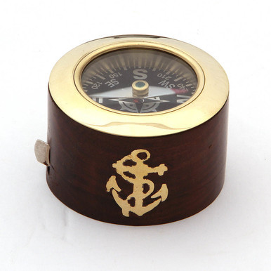 Nautical Compass / Paperweight with Measuring Tape