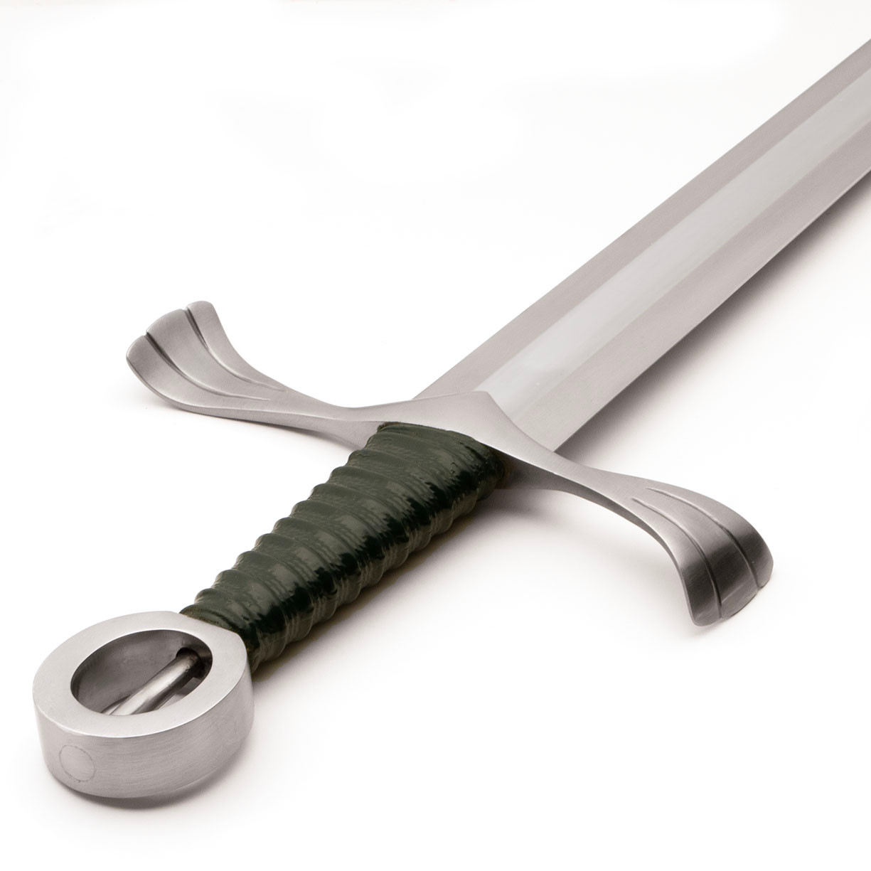 Windlass Heritage Series Irish Gaelic Sword has ring pommel, and deeply fullered, sharp  high carbon steel blade