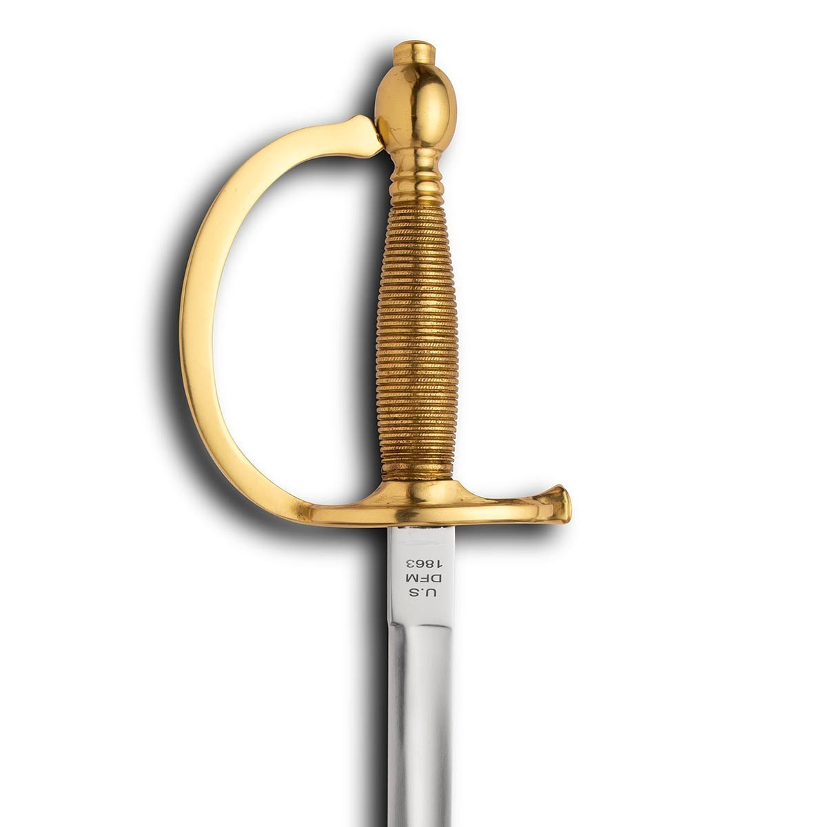 1840 Ames NCO Sword with Leather Scabbard | Museum Replicas