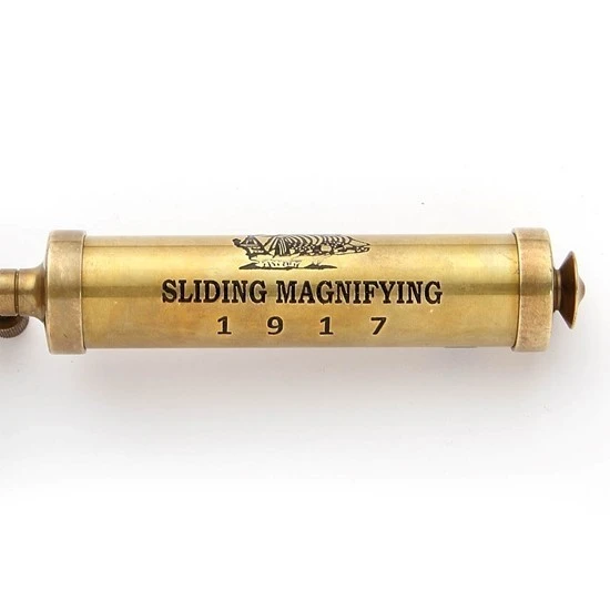 Brass Magnifier Handle Markings
