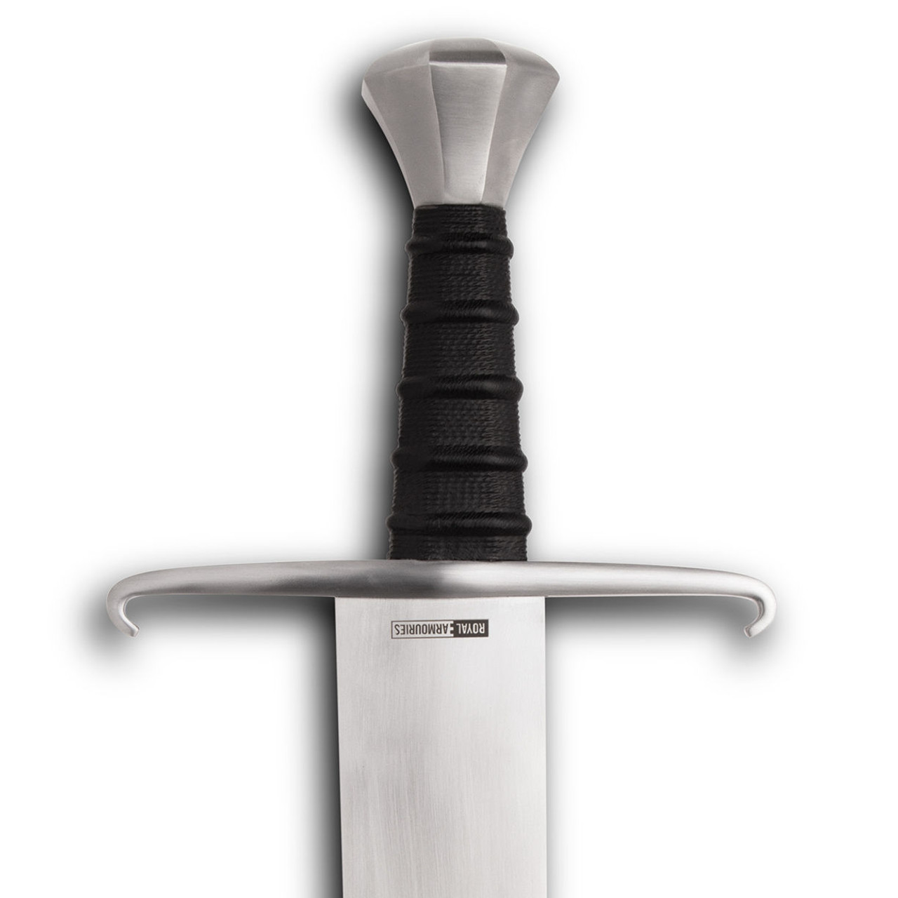 Royal Armouries European Single-Edged Arming Sword by Windlass Steelcrafts with scent stopper pommel, crossguard quillons