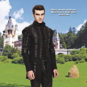 Mercenary Zippered Men's Black Shirt