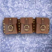 Steampunk Utility Belt Brown Pouch 