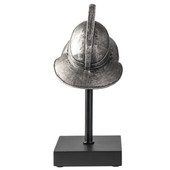cold-cast resin Murmillo Gladiator Miniature Helmet has all details including rivets and latches, includes black display stand