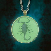 Scorpion Glow in the dark Pendant