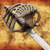 Golden Coast Pirate Cutlass Pierced Clamshell Guard