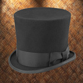 Black Wool Gotham Top Hat