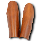 Leather Gladiator Greaves