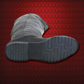 pirate, swashbuckler, musketeer or Renaissance knight leather boots with rounded toe can be worn thigh-high or turned down