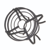 Top View of Hand Forged Iron Barbeque Stand