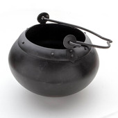 Medieval Hand-Forged Authentic Iron Ketle