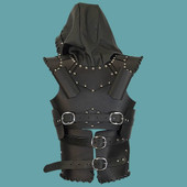 Dark Rogue Leather Armor With Hood