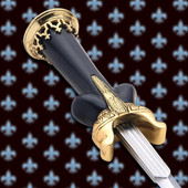 Replica Italian Renaissance Veronese Ballock Dagger - 24K Gold plated parts