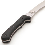 Cobra Steel Kopis has sharp, full profile tang X46Cr13 stainless steel blade, rubber handle and riveted black leather sheath