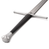 Royal Armouries European 15th Century Two-Handed Sword by Windlass Steelcrafts with fish-tail pommel, straight guard