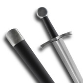 The Hanwei / Tinker Sharp Early Medieval Sword has a fullered blade and includes scabbard