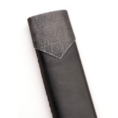 Battlecry Kindjal Short Sword includes leather scabbard with steel throat and chape engraved with traditional floral pattern