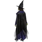 Elphaba adult costume from the movie Wicked: For Good™ includes a dress, detachable cape, and hat