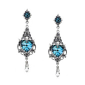Empress Eugenie's Blue Heart Earrings - Museum Replicas Ltd.