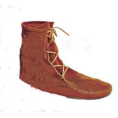 Medieval Low Boots without Fringe - Brown