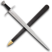 Royal Armouries English or French Single-Edged Arming Sword  by Windlass Steelcrafts with high carbon steel blade and scabbard