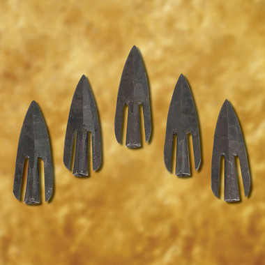 その他 MEDIEVAL ARROW HEAD WWII Gear - Type 16 Curved Broad Arrowhead (set of 5)