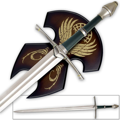 Lord of the Rings Licensed Sword of Strider with Display Plaque