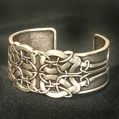 Pewter Celtic Knot Bracelet – MuseumReplicas.com