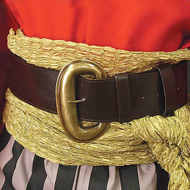 Leather Pirate Belt | Wide Pirate Buckle Belt display picture 1