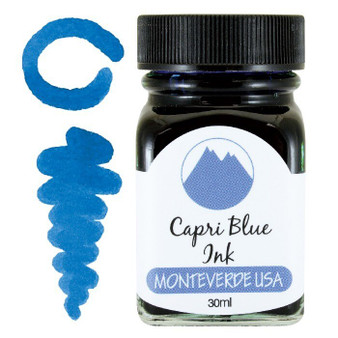 Monteverde USA 30ml Fountain Pen Ink Bottle Capri Blue