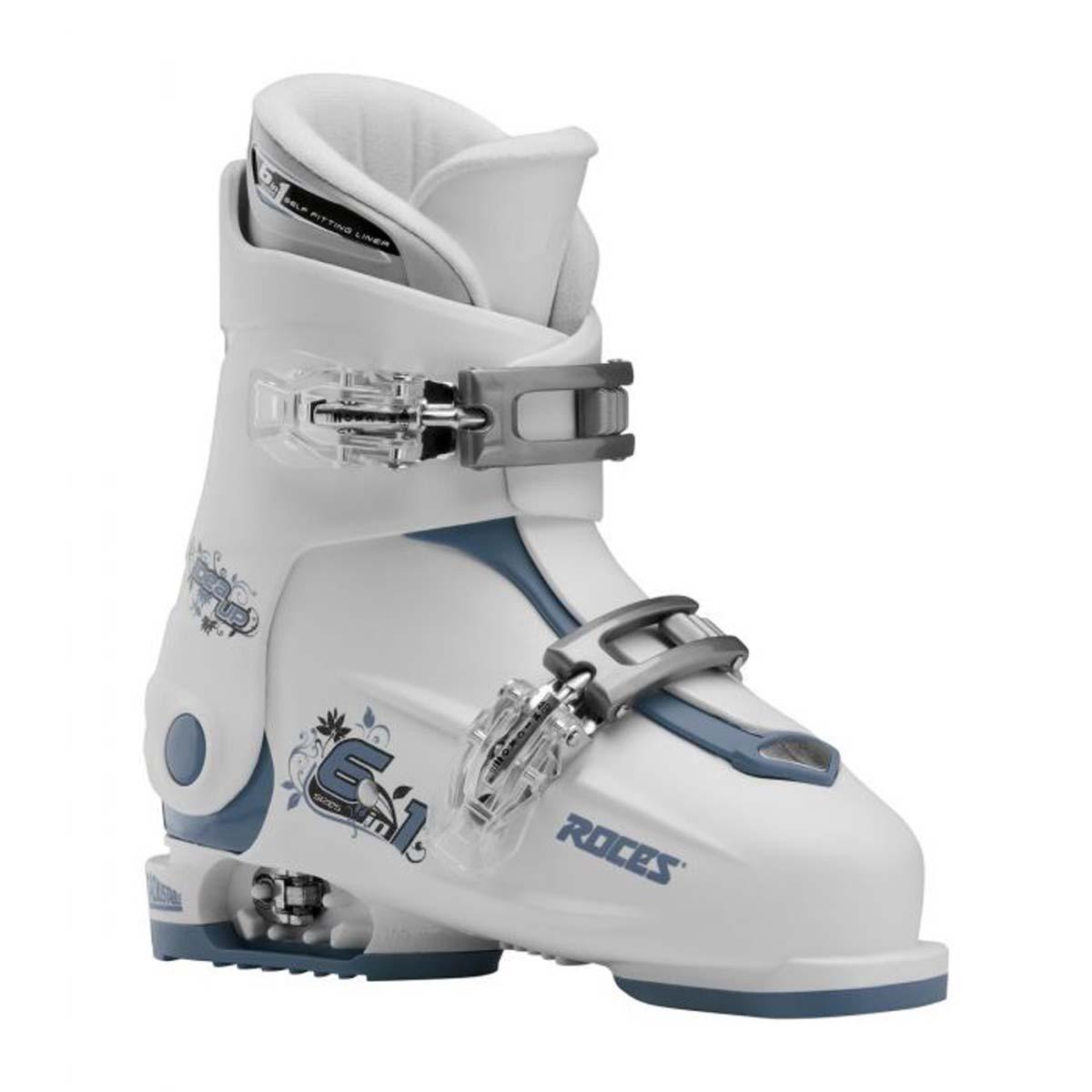 Roces 2016 Idea Adjustable BlueWhite Kids Ski Boots 16.0-18.5