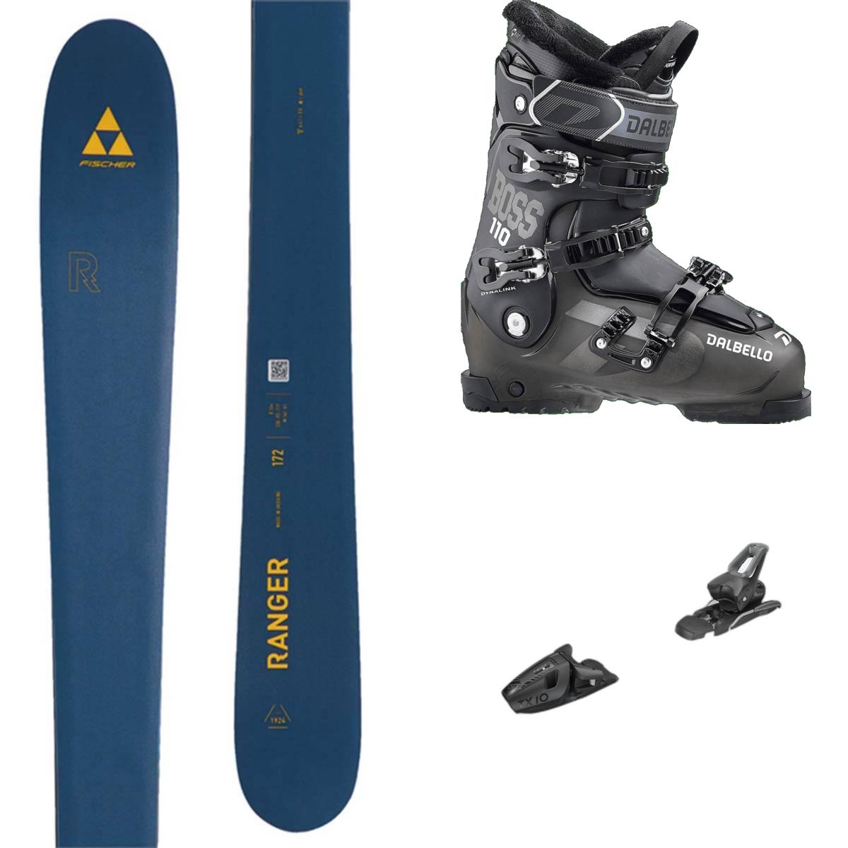 Fischer Ranger Blue Complete Ski Package with Fischer RC One