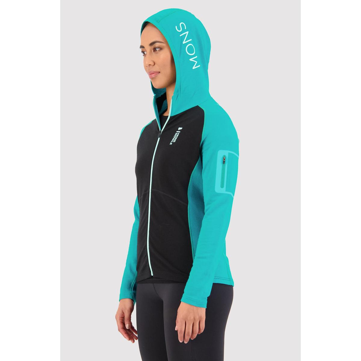 Mons Royale Ascend L/S Merino Wool Hooded Baselayer Women's XS