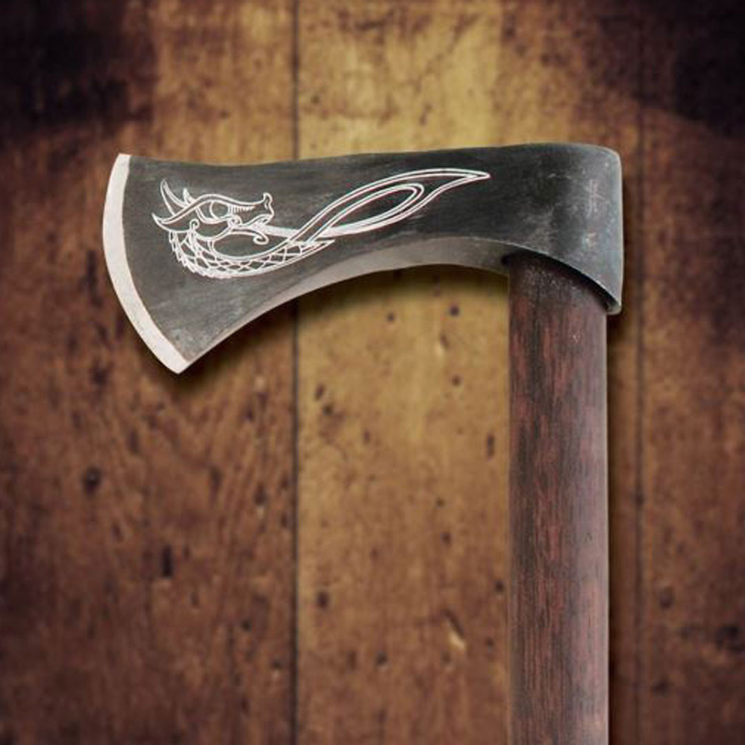 Engraved Viking Throwing Axe
