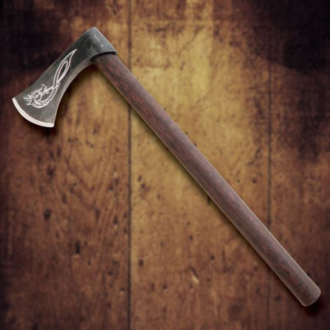 Engraved Viking Throwing Axe