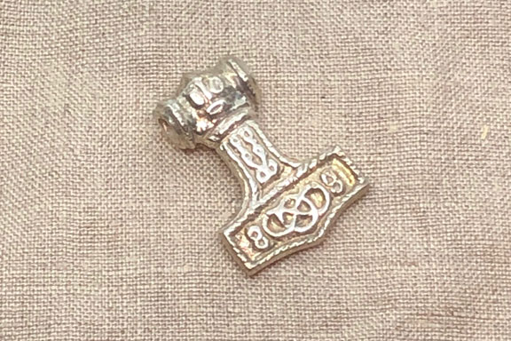 Hedeby Thor's Hammer Pendant Silver Replica